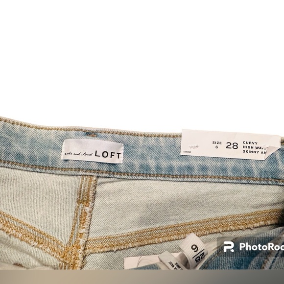 NWT Loft Curvy High Waist Skinny Ankle size 6/28 - Picture 7 of 11
